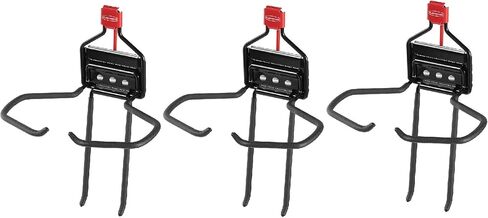 Rubbermaid Heavy Duty Metal Storage Shed Space Saving Large Easily Mounted Power Tool Holder, Holds Up to 20 Pounds with Adjustable Hook (3 Pack) in Saudi Arabia