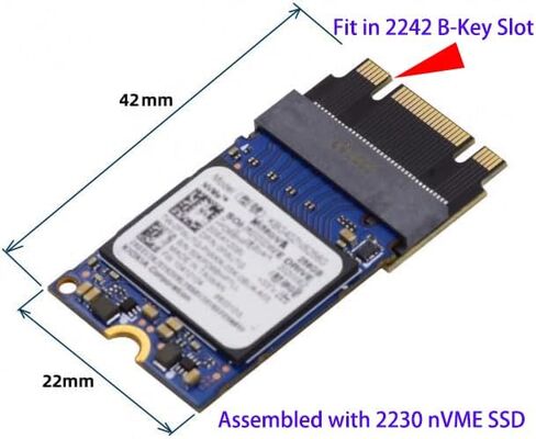 Sintech M.2 nVME 2242 to 2280 Extension Card Support PCIe 4.0 SSD,Compatible with Lenovo Legion Go Gaming Handheld for Upgrading SSD Upto 8TB in Saudi Arabia