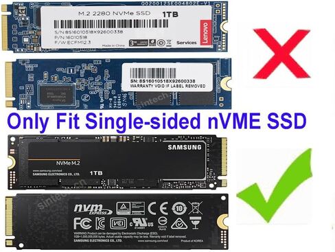 Sintech M.2 nVME 2242 to 2280 Extension Card Support PCIe 4.0 SSD,Compatible with Lenovo Legion Go Gaming Handheld for Upgrading SSD Upto 8TB in Saudi Arabia