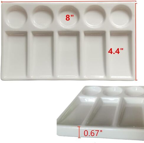 لوحة ألوان مائية من البورسلين، لوحة ألوان مائية من السيراميك، لوحة زيتية من الأكريليك بألوان مائية مع لوحة ألوان مائية من البورسلين 10 بئر in Kuwait