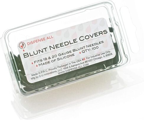 أغطية إبرة حادة، سوداء، تناسب مقاس 18 و20 (الكمية 50) in Kuwait