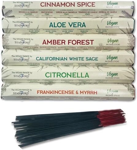 Stamford Exotic Vegan Incense Sticks Variery Pack - 120 Incense Sticks | Exclusive Vegan Range Collection | Best for Meditation,Yoga,Aroma Therapy, Relaxation| in Saudi Arabia