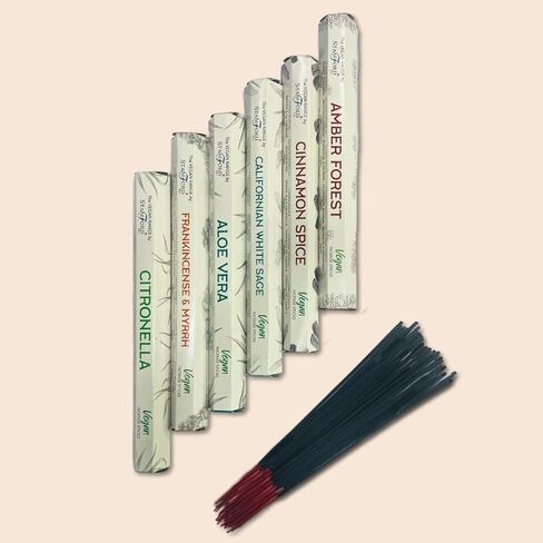 Stamford Exotic Vegan Incense Sticks Variery Pack - 120 Incense Sticks | Exclusive Vegan Range Collection | Best for Meditation,Yoga,Aroma Therapy, Relaxation| in Saudi Arabia