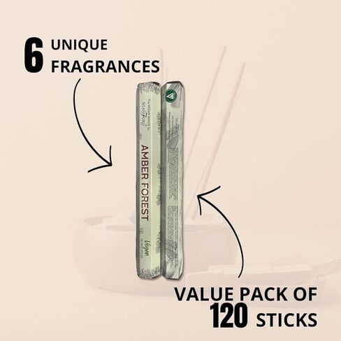 Stamford Exotic Vegan Incense Sticks Variery Pack - 120 Incense Sticks | Exclusive Vegan Range Collection | Best for Meditation,Yoga,Aroma Therapy, Relaxation| in Saudi Arabia