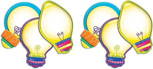 Eureka Color My World Light Bulbs Asst. Paper Cut Outs (841006) in Saudi Arabia
