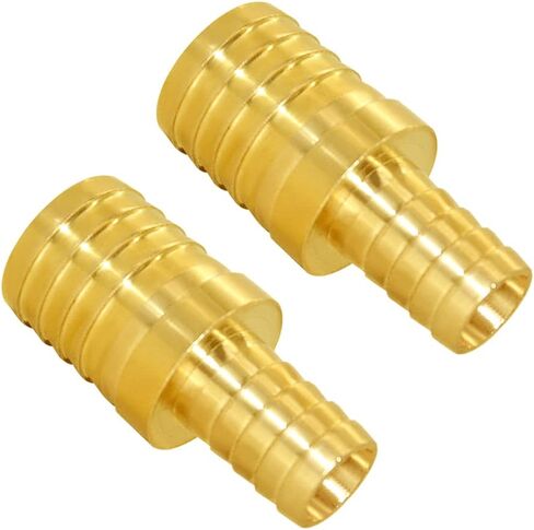 Joywayus 2 قطعة خرطوم بارب المخفض 5/8 "إلى 1" بارب المناسب تقليل جهاز الربط الاتحاد النحاس المناسب المياه/الوقود/الهواء in Kuwait