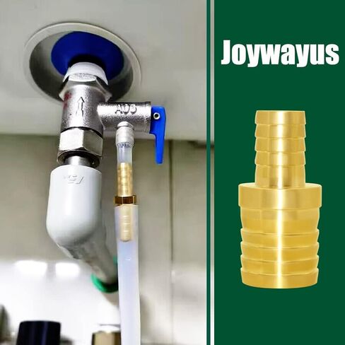 Joywayus 2 قطعة خرطوم بارب المخفض 5/8 "إلى 1" بارب المناسب تقليل جهاز الربط الاتحاد النحاس المناسب المياه/الوقود/الهواء in Kuwait