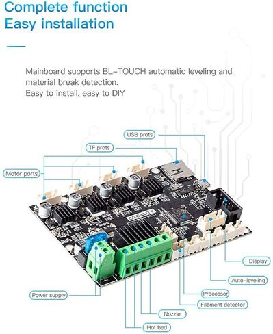 Sovol Creality Ender 3 Pro Silent Board Motherboard 32-bit with TMC2225 Driver Marlin 2.0.1 for Ender 3/ Ender 3 V2/ Ender 3 Pro/Ender 5 in Saudi Arabia