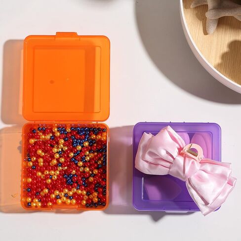 Party Club of America 18 Pack Small Clear Plastic Storage Boxes with Lids, Craft Jewelry Life Item Organizer for Puzzles, Pens, Rings, Needle and Thread, Nail Polish, Remote Controls in Saudi Arabia