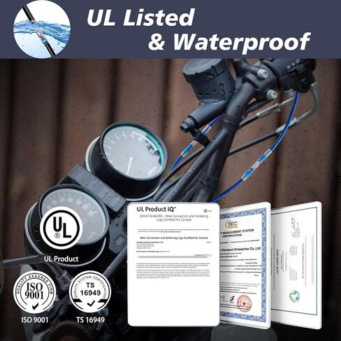 UL listed 158pcs Solder Seal Wire Connectors, 26-10AWG Heat Shrink Stick Tube Kit - Marine Grade Waterproof for Motorcycle, Automotive in Saudi Arabia