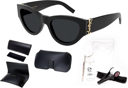نظارة شمسية SAINT LAURENT SL M94 على شكل عين القطة + حزمة مع مجموعة النظارات الفاخرة eSHADES in Kuwait
