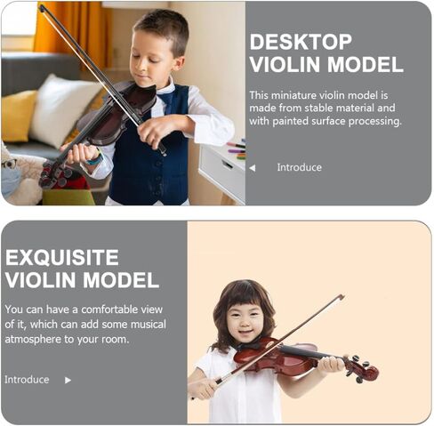 Vaguelly 1Set Kid’s Toy Violin Premium Kids Violin for Beginners Realistic-Looking Instrument for Learning Classical Music in Saudi Arabia