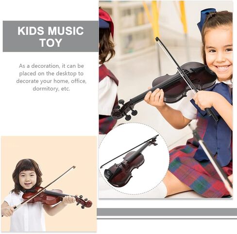 Vaguelly 1Set Kid’s Toy Violin Premium Kids Violin for Beginners Realistic-Looking Instrument for Learning Classical Music in Saudi Arabia
