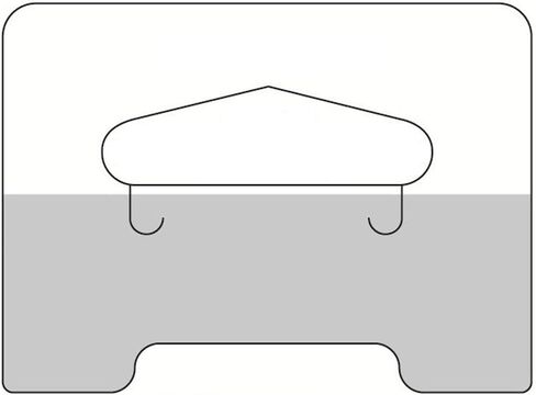 104 Clear Self Adhesive Heavy Duty Slot Hang Tab Tags 19 Oz Limit Retail Hangers in Saudi Arabia