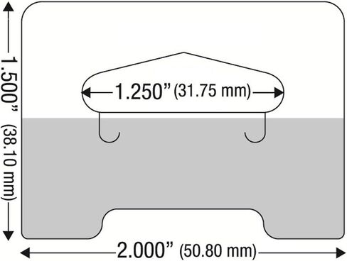 104 Clear Self Adhesive Heavy Duty Slot Hang Tab Tags 19 Oz Limit Retail Hangers in Saudi Arabia