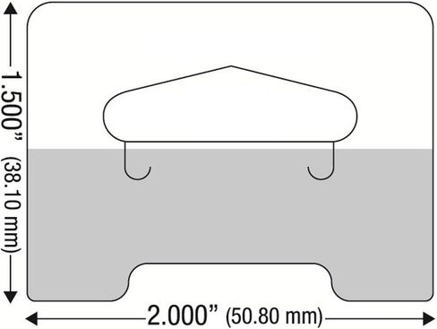 104 Clear Self Adhesive Heavy Duty Slot Hang Tab Tags 19 Oz Limit Retail Hangers in Saudi Arabia