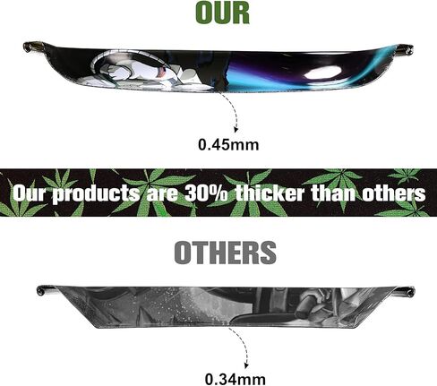 مجموعة كومبو صينية لف معدنية مقاس 7 بوصة × 11 بوصة صينية تزيين فنية أصلية متينة ممتازة وأنيقة وحواف مستديرة ناعمة in Kuwait