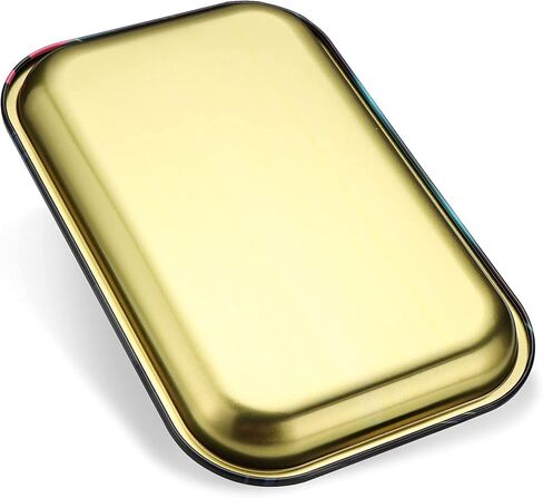 مجموعة كومبو صينية لف معدنية مقاس 7 بوصة × 11 بوصة صينية تزيين فنية أصلية متينة ممتازة وأنيقة وحواف مستديرة ناعمة in Kuwait