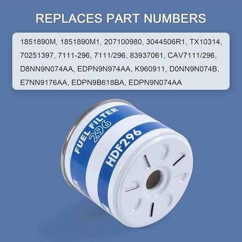 Fuel Filter With Gaskets Replacement For Ford Tractor 2000 2600 3000 3600 4000 4600 5000 7000+ Replace EDPN9N074AA 81823491 83937061 C5NE9176C C7NN9176A in Saudi Arabia