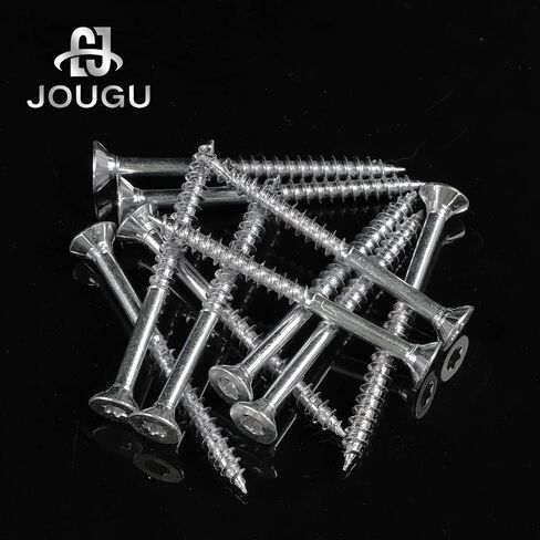 براغي خشبية #6 × 1-1/2 بوصة براغي سطح محرك توركس ستار برأس مسطح M3.5 × 40 غاطسة T10 قطع خيط ذاتي التنصت 200 قطعة من الصلب الكربوني المجلفن، (صندوق صغير) in Kuwait