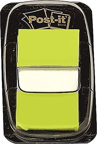 3M 680BG2 أعلام Post-It في موزع، مقاس 1 بوصة، أخضر ساطع، 100 علم/عبوة in Saudi Arabia