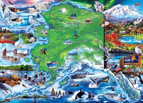 MasterPieces 1000 Piece Jigsaw Puzzle for Adults, Family, Or Youth - Alaska National Park - 19.25"x26.75" in Saudi Arabia
