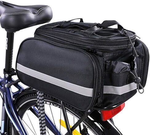 FAMKIT Bike Rear Rack Bag Bicycle Pannier Waterproof Outdoor Emovable Carrier Durable Saddle Bag Pannier in Kuwait