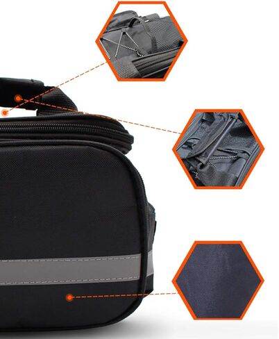 FAMKIT Bike Rear Rack Bag Bicycle Pannier Waterproof Outdoor Emovable Carrier Durable Saddle Bag Pannier in Kuwait