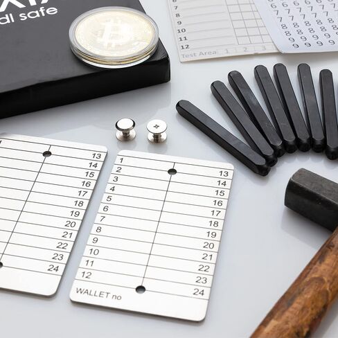 Crypto Wallet Cold Storage, Crypto Seed Phrase Storage, for Ledger Nano X, S, Trezor and all BIP39 Wallets, Theft Protection if Steel Plates are Stolen Keeps Your Seed Phrase Shielded by Catana in Saudi Arabia