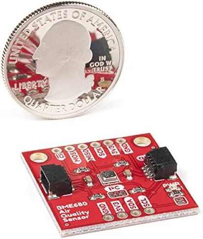 SparkFun Environmental Sensor Breakout - BME680 (Qwiic) - Combine Gas sensor Temperature Humidity & Barometric pressure sensing for complete environmental sensor 1 inch x 1 inch footprint No soldering in Saudi Arabia