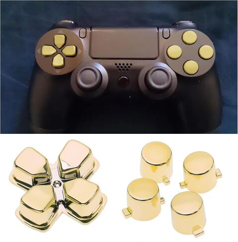 24PCS Full Set Buttons Repair Kit Compatible with PS4 Pro 040 Controller Dpad R1 L1 R2 L2 Triggers Touchpad Action Share Options Home Buttons with Tools Blue in Saudi Arabia