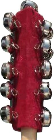 Christmas Hand Jingle Bells, Wooden Hand Sleigh Bells Jingle Shaker Bells, Handhold Bell Rattles Musical Bell Instruments Handheld Bells Holiday Christmas Decor (Red) in Saudi Arabia