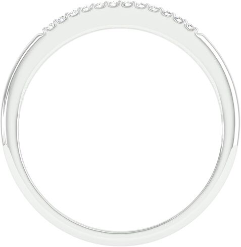 Rings, 2 Row Diamond Ring, 14k White Gold Rings for Women, Jewelry for Women in Saudi Arabia