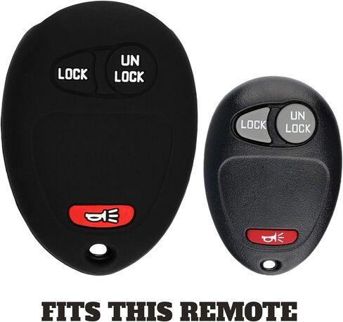 KeyGuardz Keyless Entry Remote Car Key Fob Shell Cover Rubber Case for Hummer H3 Colorado Canyon L2C0007T in Saudi Arabia