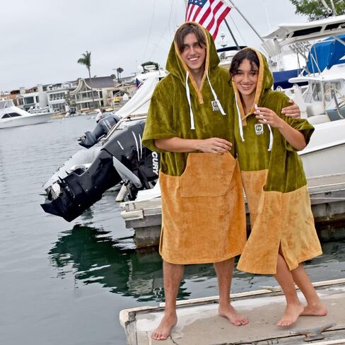 NIXY Hooded Changing Poncho - Quick Dry Terry Cotton Robe for Men, Women, Absorbent, for Swimming, Surfing, Beach & Pool in Saudi Arabia