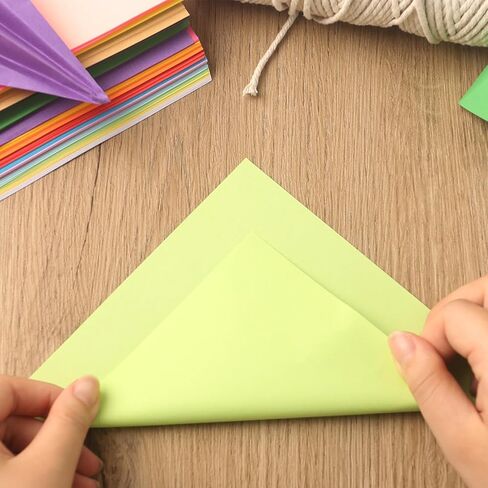 Koogel 500 Sheets Colored Origami Paper, 6 x 6 Inch/ 80gsm Colored Craft Paper Double Sided Square Paper for Beginners Arts and Crafts Scrapbook Making in Saudi Arabia