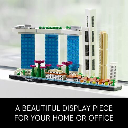 LEGO Architecture Singapore 21057 Building Set - Skyline Collection, Architecture Construction Model for Home and Office Décor, Gift Idea for Adults in Saudi Arabia