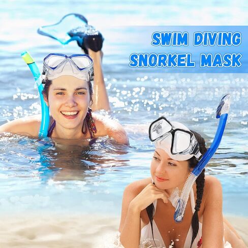 4 Pieces Adults Swim Goggles with Nose Cover Swimming Diving Goggles Waterproof Goggles Mask for Youth Adults in Saudi Arabia