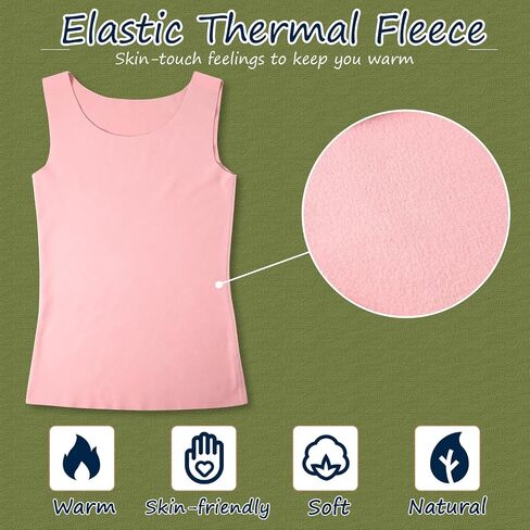 4 Pcs Thermal Tank Tops Women Underwear Tops Sleeveless Undershirt for Women Cotton Camisole Warm Base Layer in Saudi Arabia
