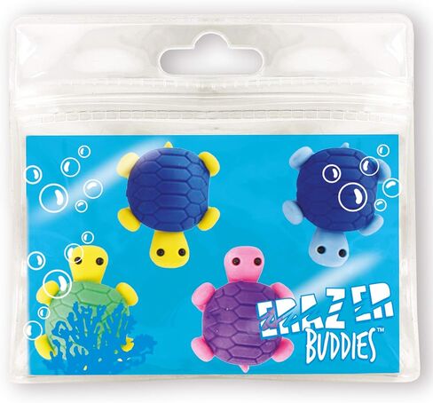 Deluxebase Erazer Buddies - Sea Turtle from Rubber Eraser Stationary Set for School. Novelty and Cute Erasers for School and Office Desk Accessories. Great Turtle School Supplies and Party Favors. in Saudi Arabia