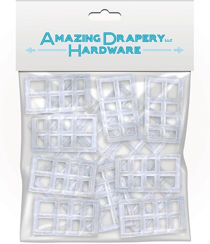 Bracket Spacer Blocks 15ct – Durable Extension Clear Plastic Brackets for Blinds and Shades, Ideal for Home and Office Window Treatments, by Amazing Drapery Hardware in Saudi Arabia