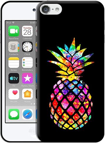 Glisten - iPod Touch 7th / 6th / 5th Generation Case - Pineapple Painted Watercolor Printed Slim, Sleek & Cute Plastic Hard Snap on Protective Designer Back Case/Cover for iPod Touch 7/6 / 5. in Kuwait