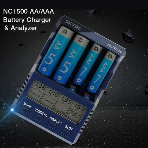 NC1500 AA/AAA شاحن بطارية ومحلل in Kuwait