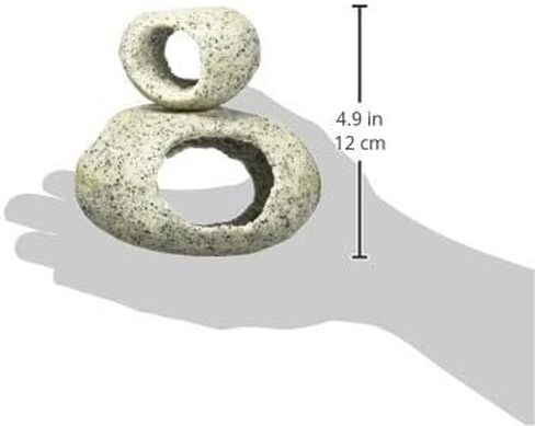 Penn-Plax Deco-Replicas Granite Aquarium Ornament & Hideaway – Realistic Stone Appearance – Safe for Freshwater and Saltwater Tanks – Small Size, White (RR1071) in Saudi Arabia