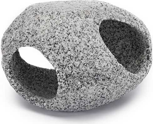 Penn-Plax Deco-Replicas Granite Aquarium Ornament & Hideaway – Realistic Stone Appearance – Safe for Freshwater and Saltwater Tanks – Small Size, White (RR1071) in Saudi Arabia