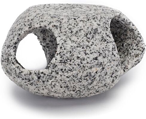 Penn-Plax Deco-Replicas Granite Aquarium Ornament & Hideaway – Realistic Stone Appearance – Safe for Freshwater and Saltwater Tanks – Small Size, White (RR1071) in Saudi Arabia