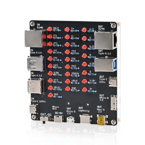 مجموعة لحام اختبار كابل USB DIY، جهاز فحص الكابلات العالمي PEMENOL 9 في 1 لنوع USB A/C، RJ45، Lightning، Micro B، Mini B، مشروع إلكترونيات لتدريس العلوم والتكنولوجيا والهندسة والرياضيات في المدارس، والمختبرات in Kuwait