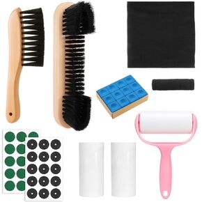 مجموعة فرش طاولة البلياردو مكونة من 10 قطع مع فرشتين خشبيتين وقماش تلميع الطويق، وتلميع جديلة وقماش التنظيف، ونقاط ماركر ولزجة، وإكسسوارات طاولة لينت رولربول in Kuwait