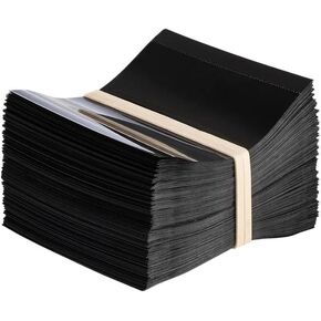 Black PVC Pre-Cut Shrink Bands - 45 mm × 60 mm (1.8 × 2.4 in) Tamper-Evident Bottle Seals for 24 mm Caps - No Print, Single Perforation (Black, 250 pack) in Kuwait