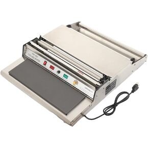 Hand Wrapping Machine, 110V Film Wrapping Machine, 16inch Width Film Sealing Machine, Food Wrap Film Dispenser Wrapper Wrapping Machine for Food Fruit Tray Food Packaging 18/450mm in Kuwait